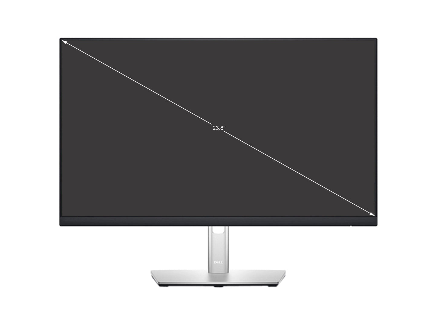 Dell P2422H 24 (23.8 Viewable) 1920 x 1080 Full HD IPS, VGA DisplayPort HDMI USB 3.2, VESA Swivel Tilt Height Adjust LED-Backlit Monitor