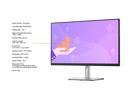 Dell 27 60 Hz IPS IPS USB-C Hub Monitor Monitor 5 ms typical (Fast) (gray to gray)
8 ms (Normal mode) (gray to gray) 1920 x 1080 HDMI, DisplayPort Flat Panel P2722HE