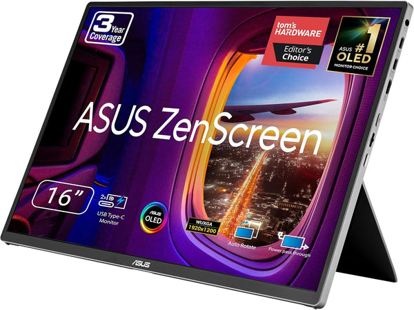 ASUS Zenscreen 16 inch 60Hz USB-C OLED Portable Computer Monitor MQ16FC MQ16FC