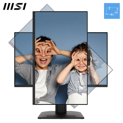 MSI PRO MP275QPDG, 27" IPS, QHD, 100hz, Height Adj. stand, Speaker, Webcam, Ethernet Interface - 1x LAN Port (1Gbps)