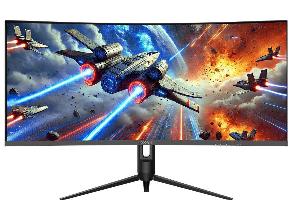 KOORUI 34 3440 x 1440 240 Hz VA Gaming Monitor FreeSync Premium (AMD Adaptive Sync) 90% DCI-P3 G3441XC