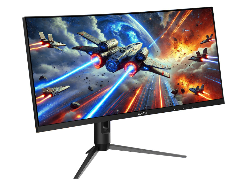 KOORUI 34 3440 x 1440 240 Hz VA Gaming Monitor FreeSync Premium (AMD Adaptive Sync) 90% DCI-P3 G3441XC