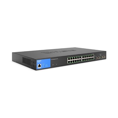 24 - Port Managed Gigabit PoE+ Switch 250W with 4 1G SFP Uplinks TAA Compliant LGS328PC - Dealtargets.ca