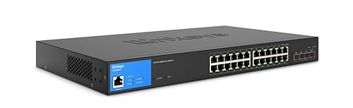 24 - Port Managed Gigabit PoE+ Switch with 4 10G SFP+ Uplinks 410W TAA Compliant LGS328MPC - Dealtargets.ca