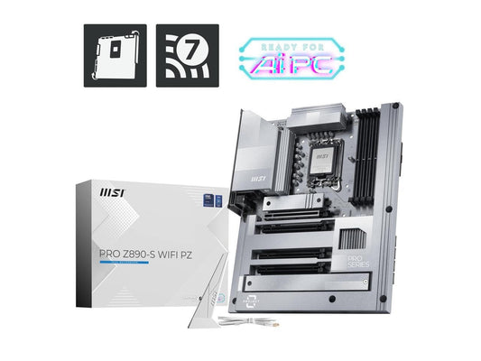MSI PRO Z890-S WIFI PZ LGA 1851 Intel Z890 SATA 6Gb/s 243.84mmx304.8mm (280)