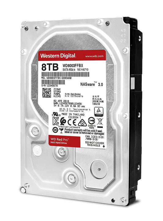 Western Digital Red Pro Internal Hard Drive HDD 8000 GB Serial ATA III
