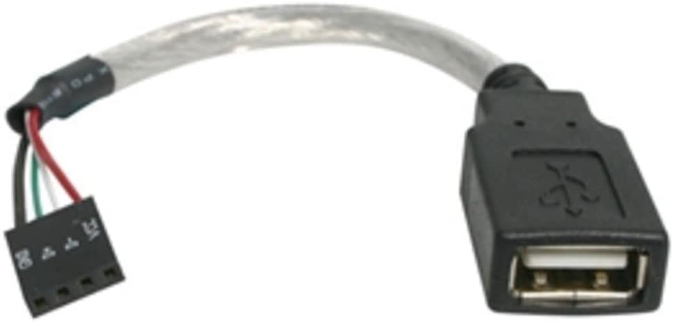2CH4528 - StarTech.com 6in USB 2.0 Cable - USB A Female to USB Motherboard 4 Pin Header F/F - Dealtargets.ca