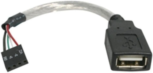 2CH4528 - StarTech.com 6in USB 2.0 Cable - USB A Female to USB Motherboard 4 Pin Header F/F - Dealtargets.ca