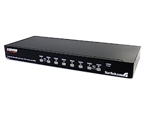 2CN6221 - StarTech.com 8 Port Rackmount USB VGA KVM Switch w/ Audio (Audio Cables Included) - Dealtargets.ca