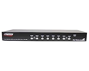 2CN6221 - StarTech.com 8 Port Rackmount USB VGA KVM Switch w/ Audio (Audio Cables Included) - Dealtargets.ca