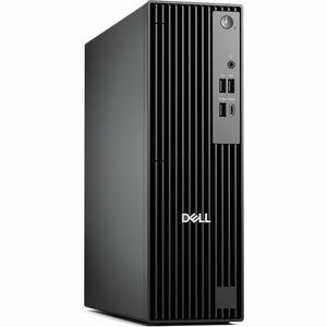 Dell Pro QCS1250 Desktop Computer - Intel Core i3 14th Gen i3-14100 - 8 GB - 256 GB SSD - Slim PC - Standard Black - Intel Chip - Windows 11 Pro - Intel DDR5 SDRAM - English (US) Keyboard - 180 W