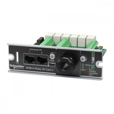 Dry contact, Management Options, Dry Contact I/O Card, monitor external UPS environmental sensors, output relays, and input contacts - 2 x Network (RJ-45) Port(s) - USB