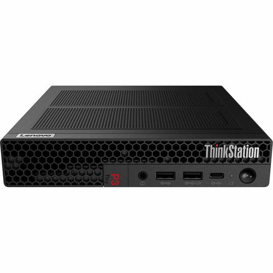 Lenovo ThinkStation P3 30H0003YUS Workstation - 1 x Intel Core i9 Tetracosa-core [24 Core] i9-13900 13th Gen 2 GHz - 64 GB DDR5 SDRAM RAM - 2 TB SSD - Tiny - Black