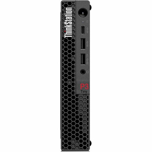 Lenovo ThinkStation P3 30H0004CUS Workstation - 1 x Intel Core i7 Hexadeca-core (16 Core) i7-13700 13th Gen 2.10 GHz - 16 GB DDR5 SDRAM RAM - 512 GB SSD - Tiny - Black - Intel Q670 Chip - Windows 11 Pro