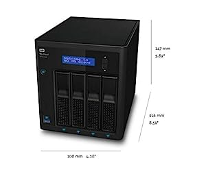 Western digital WD 16TB My Cloud Pro Series PR4100 Network Attached Storage - NAS - WDBNFA0160KBK-NESN 16TB Storage