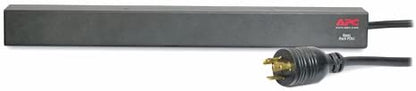 APC Rack Mount PDU, Basic 208V/20A, (12) Outlets, 1U Horizontal Rackmount (AP9566) Basic 20A Horizontal