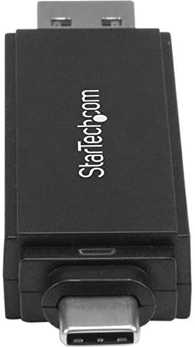 StarTech.com USB Memory Card Reader - USB 3.0 SD Card Reader - Compact - 5Gbps - USB Card Reader - MicroSD USB Adapter (SDMSDRWU3AC) USB 3.0 (USB-C, USB-A) Multi-Card