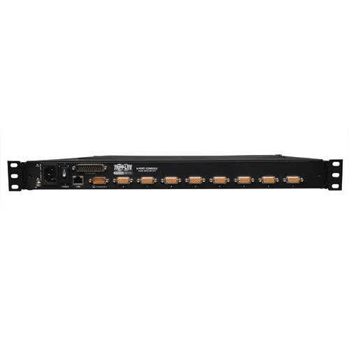 Tripp Lite B020-U08-19-IP 8-Port Console IP KVM Switch 1U RM with 19 -Feet LCD (Black) 8-Port Remote Access