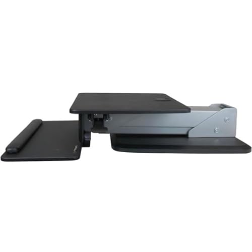 StarTech.com ARMSTS ARMSTS Height Adjustable Standing Desk Converter - Sit Stand Desk with One-finger Adjustment - Ergonomic Desk Regular