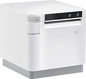 Star Micronics mC-Print3 3-inch Ethernet (LAN) / WLAN/USB/Lightning Thermal POS Printer with CloudPRNT, Cutter, and External Power Supply - White LAN / WLAN / USB / Lightning White