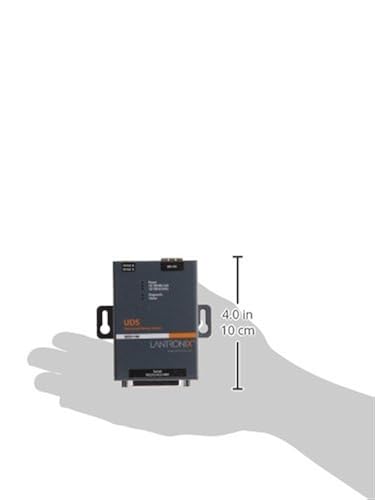 Lantronix One Port Serial (RS232/ RS422/ RS485) to IP Ethernet Device Server - International 110-240 VAC - Convert from RS-232; RS-485 to Ethernet using Serial over IP technology; UL864 Compliant; Wall Mountable; Rail Mountable