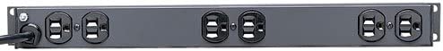 Tripp Lite 12 Outlet Rackmount Network-Grade PDU Power Strip, Front &amp; Rear Facing, 15A, 15ft Cord with 5-15P Plug (RS-1215) 15A Single