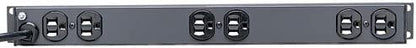 Tripp Lite 12 Outlet Rackmount Network-Grade PDU Power Strip, Front &amp; Rear Facing, 15A, 15ft Cord with 5-15P Plug (RS-1215) 15A Single