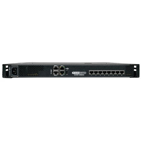 Tripp Lite 8-Port 1 Plus 1 User Cat5 IP Rack Console KVM Switch 19-Inch LCD (B070-008-19-IP) Black