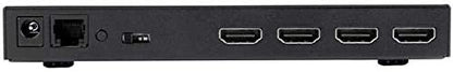 StarTech.com 4 Port HDMI Switch - 4K with Fast Switching, Auto-Sensing &amp; Serial Control – Automatic 4x1 HDMI Video Switcher Box (VS421HD4KA), Black