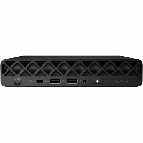 HP ProDesk 4 G1i Desktop Computer - Intel Core Ultra 5 235T - 16 GB - 256 GB PCI Express NVMe SSD - Mini PC - Jack Black - Intel Q870 Chip - Windows 11 Pro - Intel DDR5 SDRAM - Wi-Fi 6E (IEEE 802.11ax