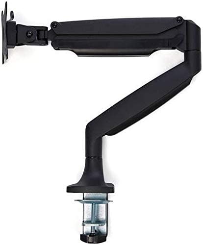 StarTech.com Desk Mount Monitor Arm - Heavy Duty Ergonomic VESA Monitor Arm - Single Display up to 9kg - Full Motion, Height Adjustable, Articulating - Aluminum - C-Clamp/Grommet- Black (ARMPIVOTHDB)
