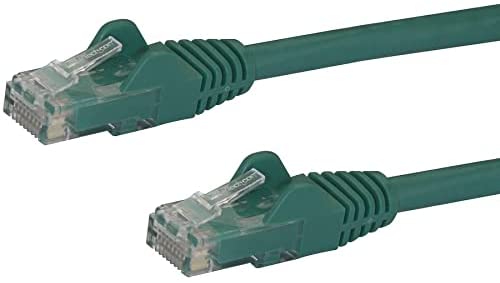StarTech.com 6in CAT6 Ethernet Cable - Green CAT 6 Gigabit Ethernet Wire -650MHz 100W PoE RJ45 UTP Network/Patch Cord Snagless w/Strain Relief Fluke Tested/Wiring is UL Certified/TIA (N6PATCH6INGN) Green 0.5 ft 1 Pack