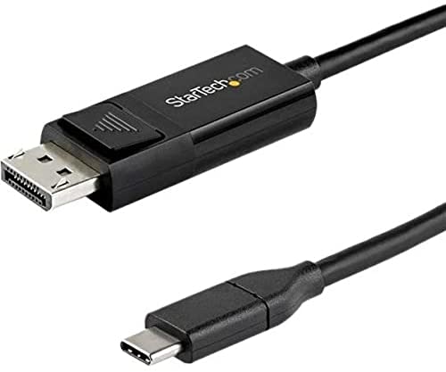 StarTech.com 6ft (2m) USB C to DisplayPort 1.4 Cable 8K 60Hz/4K - Bidirectional DP to USB-C or USB-C to DP Reversible Video Adapter Cable -HBR3/HDR/DSC - USB Type C/TB3 Monitor Cable (CDP2DP142MBD) 6 ft / 2 m