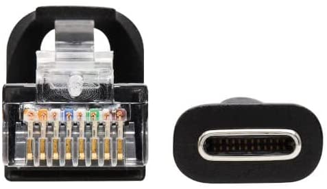 Tripp Lite USB-C to RJ45 Serial Rollover Cable (M/M), Connect to Cisco Modem/Router/Serial-Based Device, Windows/macOS/Linux Compatible, 250 Kbps, 6 Feet / 1.8 Meter, 3-Year Warranty (U209-006-RJ45XC)