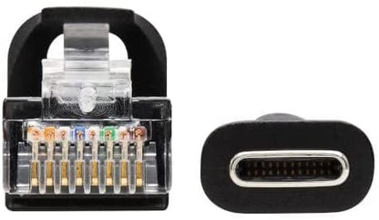 Tripp Lite USB-C to RJ45 Serial Rollover Cable (M/M), Connect to Cisco Modem/Router/Serial-Based Device, Windows/macOS/Linux Compatible, 250 Kbps, 6 Feet / 1.8 Meter, 3-Year Warranty (U209-006-RJ45XC)