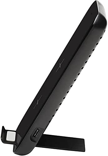 Tripp Lite Wireless Charging Stand, 10W Fast Charging Wireless Phone Charger and Stand, Apple and Samsung Compatible, Black (U280-Q01ST-BK)