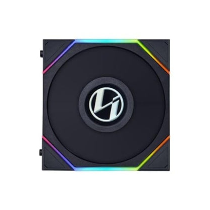 Lian Li UNI Fan TL LCD 120 Reverse Blade Black Triple 3 PCS Pack (Fan Controller Included) 12RTLLCD3B
