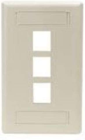 Black box network services Black Box GigaStation2 3 Socket Network Faceplate - 3 x Socket(s) - Ivory