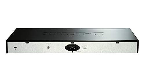D-Link 24-Port Gigabit Stackable Smart Managed PoE Switch with 4 10GbE SFP+ Ports, 370W Power Budget 28 Port, 24 PoE 270W,4 SFP+