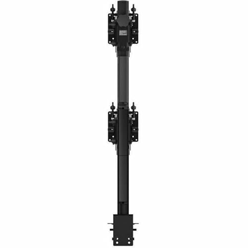 Atdec Desk Mount for Monitor, Display, Computer, Flat Panel Display, Curved Screen Display - Black - Landscape/Portrait