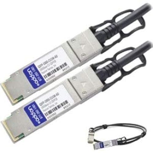 AddOn Cisco® QSFP-100G-CU1M Compatible TAA Compliant 100GBase-CU QSFP28 to QSFP28 Direct Attach Cable (Passive Twinax, 1m) - 3.28 ft Twinaxial Network Cable for Network Device