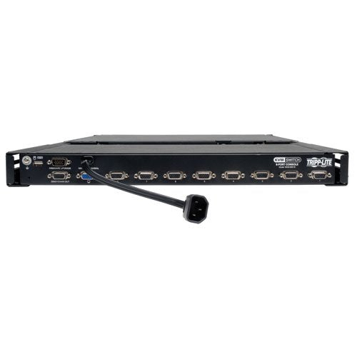 Tripp Lite NetController 8-Port Rackmount Console KVM Switch Steel with 19-Inch LCD Screen, Touchpad & Keyboard, Daisy-Chain up to 248 Devices, 1URM, 1-Year Warranty (B040-008-19) 8 Port