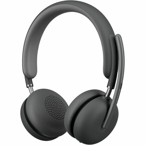 Logitech Zone Wireless 2 Premium Noise Canceling Headset with Hybrid ANC, Certified for Microsoft Teams Over Native Bluetooth and Fast Pair, Engineered for Intel Evo laptops, Graphite