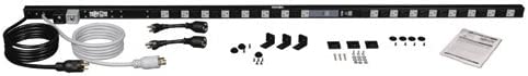 Tripp Lite Metered PDU, 20A Dual Circuit, 32 Outlets (5-15/20R), 120V, L5-20P/5-20P, 10 ft. Cord, 0U Vertical Rack-Mount Power (PDUMV40) Metered (Dual-Circuit) PDU