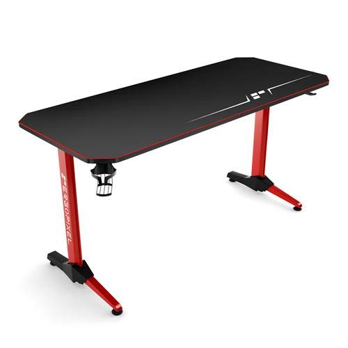 Gaming Desk Red with Cup & Headset