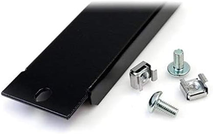 StarTech.com 1U Blanking Panel - Metal Rack Mount Filler Panel - for 19in Server Rack Enclosure or Cabinet - Steel - Black (BLANKB1)
