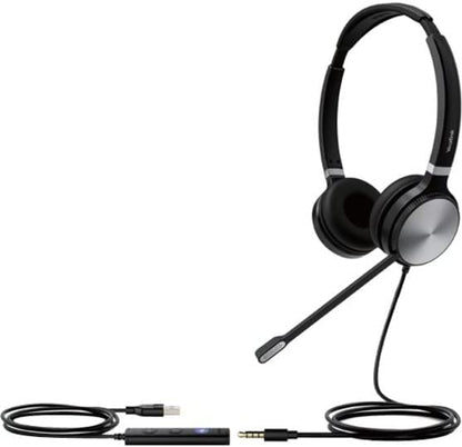Yealink USB Wired Headset Black/Silver One Size