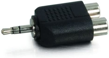 C2g/ cables to go C2G 40645 3.5mm Stereo Male To Dual RCA Female Audio Adapter, TAA Compliant, Black