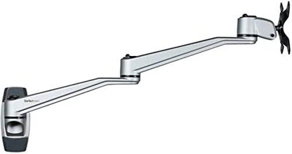 StarTech.com Wall Mount Monitor Arm - Articulating Ergonomic VESA Wall Mount Monitor Arm - 20" (52cm) Long - Single Display up to 34 inch - Swivel/Tilt/Rotate - Adjustable Screen Mount (ARMWALLDSLP)