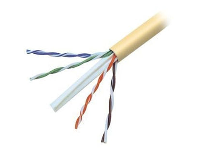 Belkin A7L704-1000YL-P CAT6 Solid Bulk Cable, Plenum, Yellow, Retail Packaging